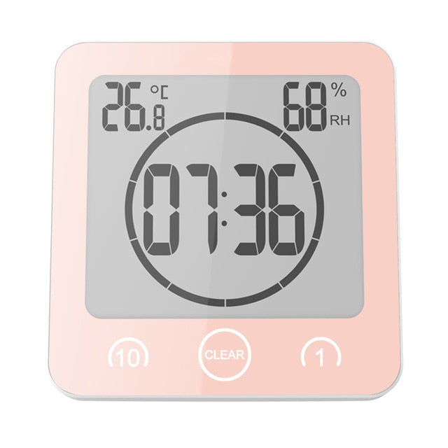 Waterproof LCD Digital Wall Clock - Mel Patel