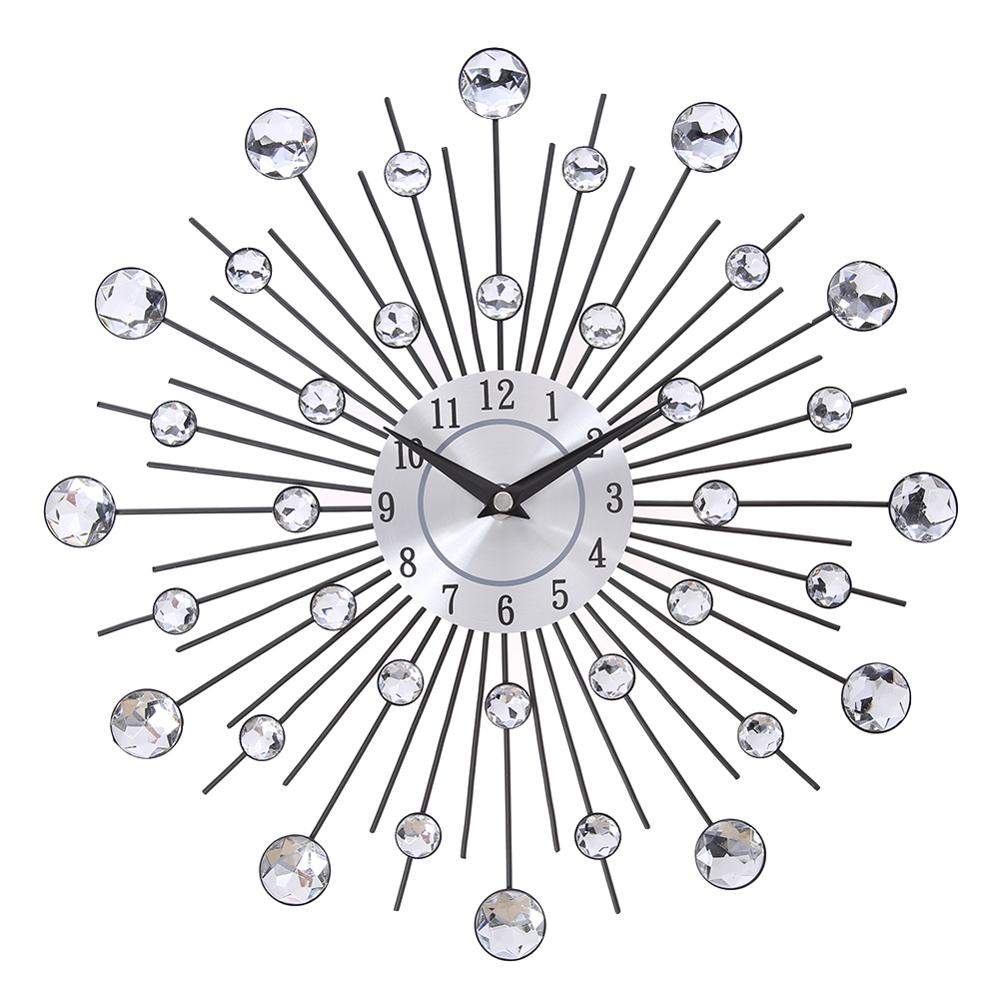 Vintage Metal Crystal Wall Clock - Mel Patel