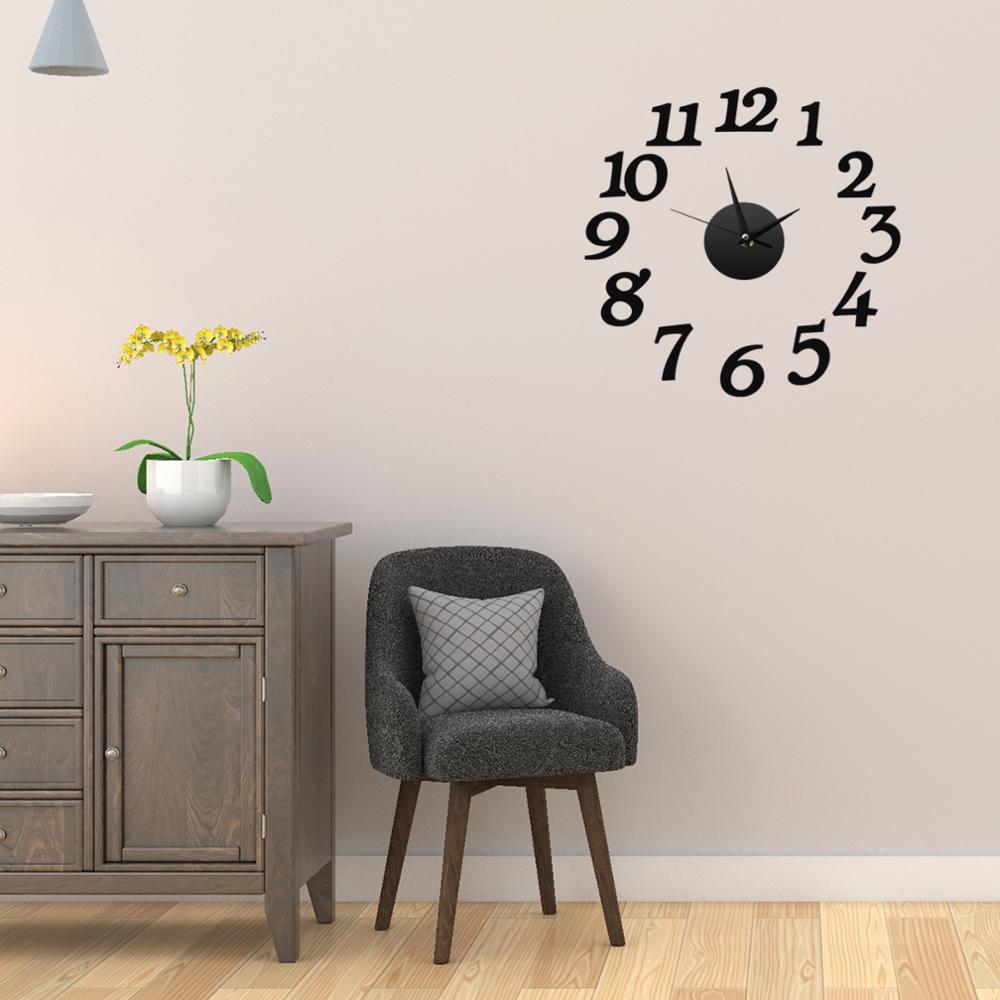 3D Large Wall Clock Sticker - Mel Patel