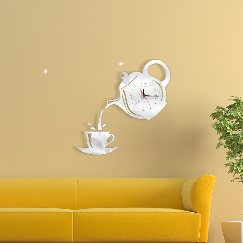 Coffee Time Clock Acrylic Wall Clock - Mel Patel