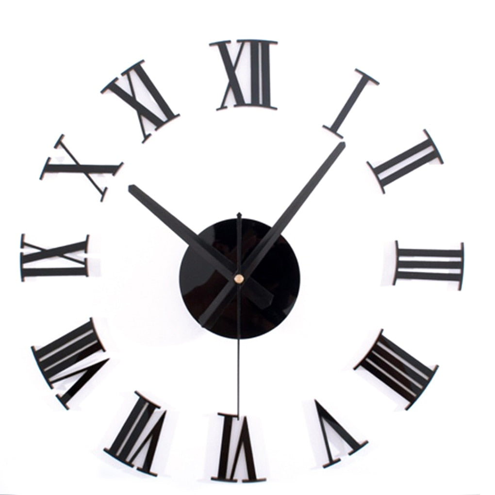 3D Large Wall Clock Sticker - Mel Patel