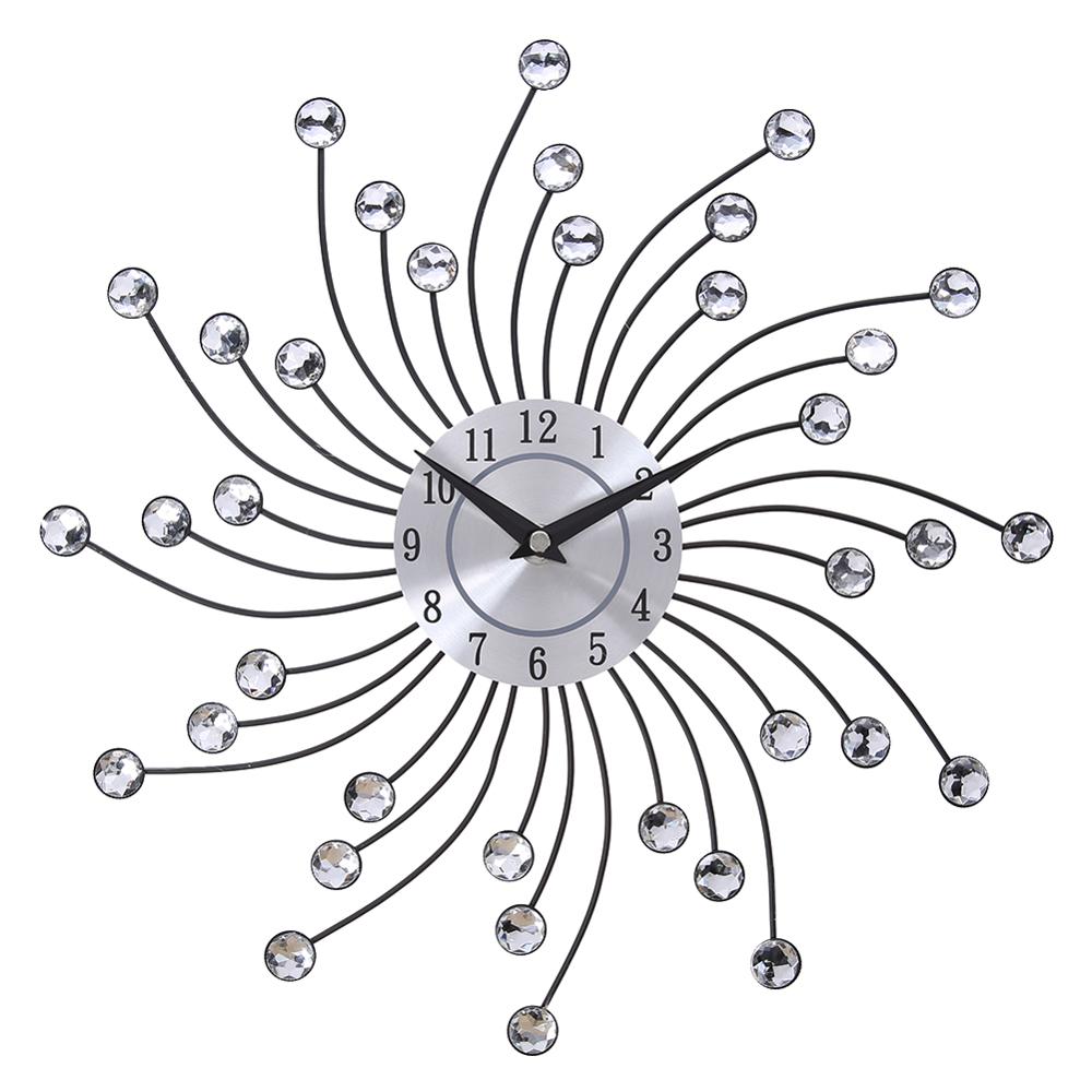 Vintage Metal Crystal Wall Clock - Mel Patel