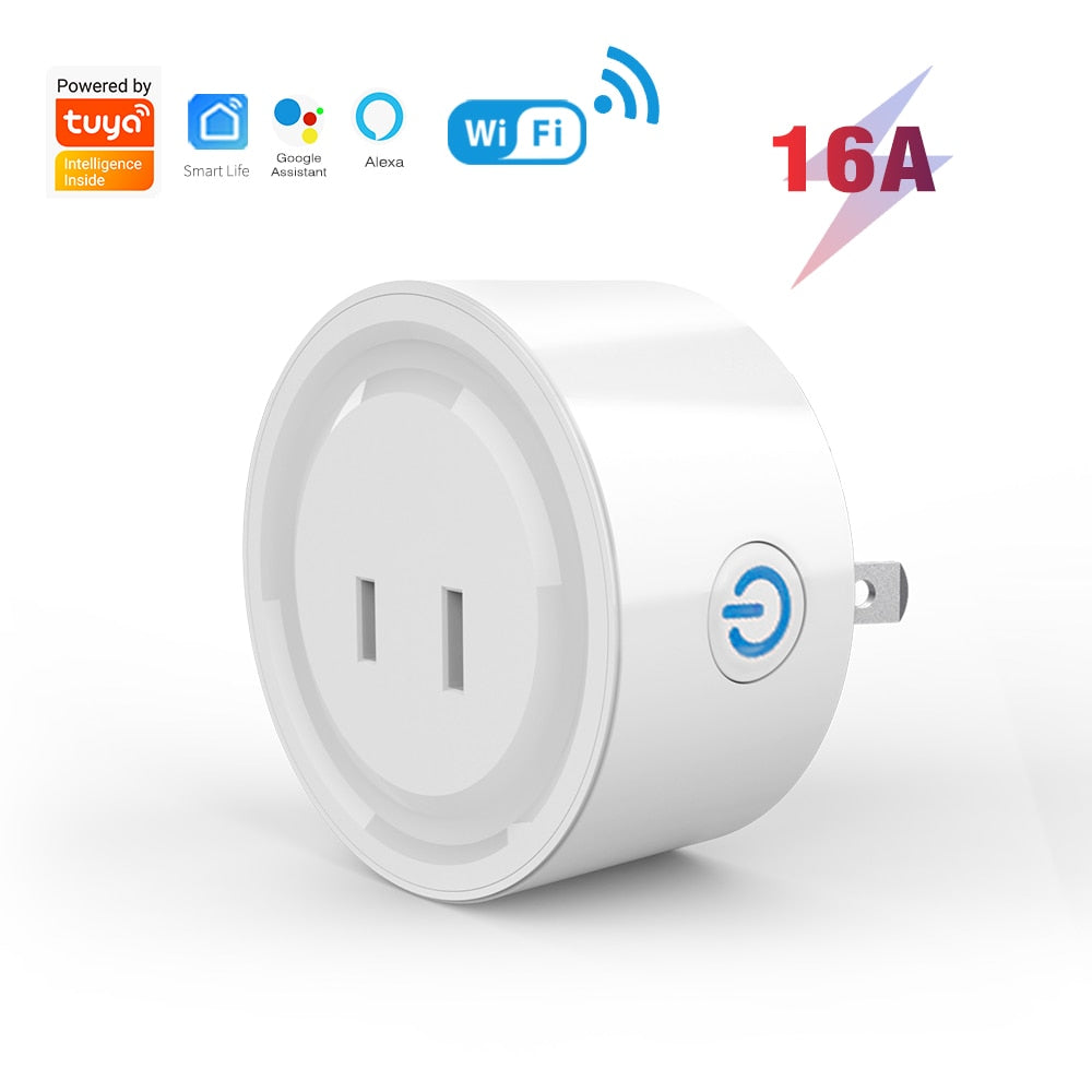 SIXWGH Tuya WIFI Japan Plug Adapter 2 pin MINI DIY Smart Home Improvement Timmer Remote Control Supports Aleax Smart Socket