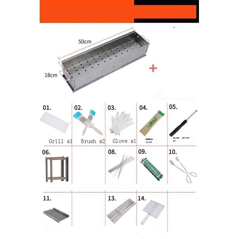 Smoker Griller Portatiles Mini Mangal Izgara Grille Gril barbacoa De Carbon Barbecue For Outdoor Parrilla Churrasco Bbq Grill