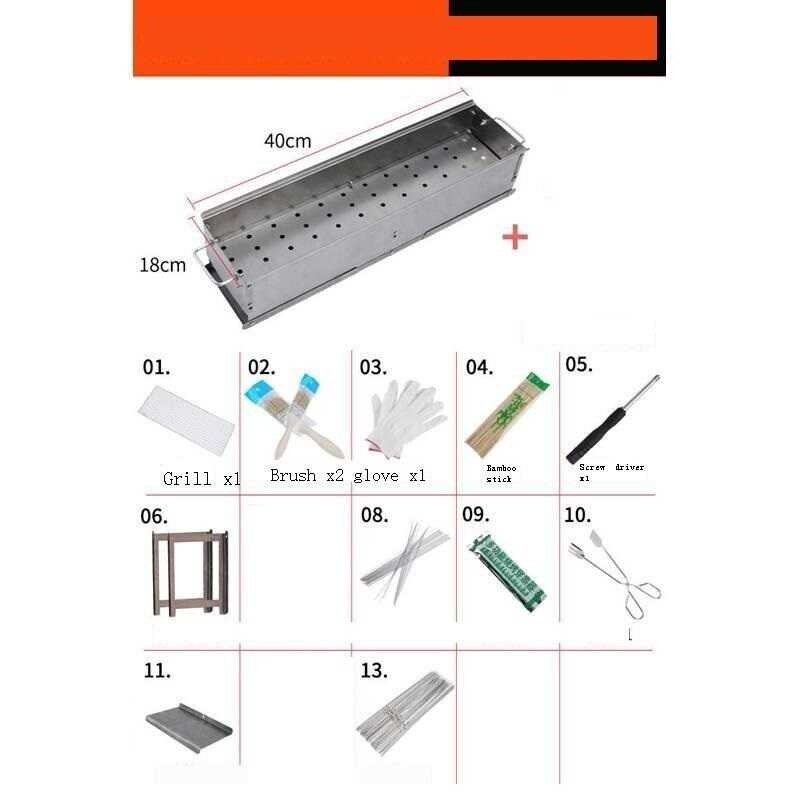 Smoker Griller Portatiles Mini Mangal Izgara Grille Gril barbacoa De Carbon Barbecue For Outdoor Parrilla Churrasco Bbq Grill