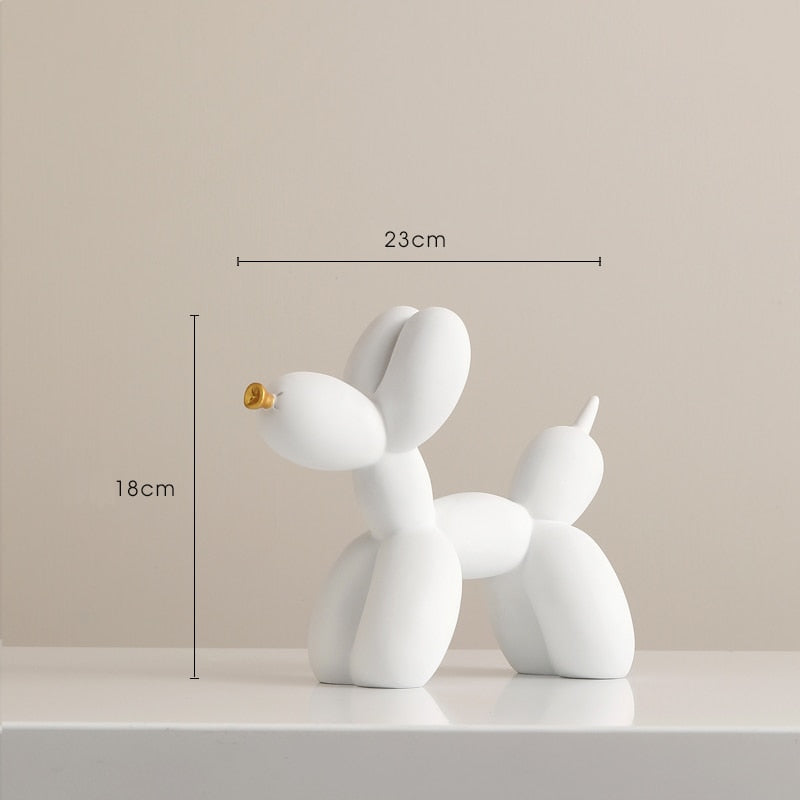 New Home Decor Balloon Dog Statue Resin Figurines For Interior Nordic Modern Living Room Office Aesthetic Room Decoration