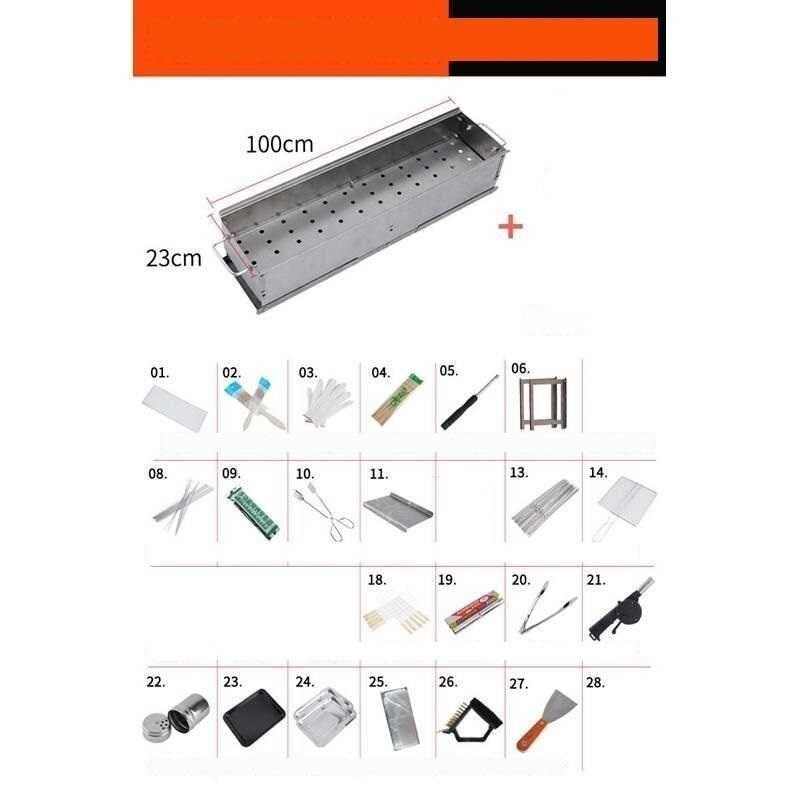 Smoker Griller Portatiles Mini Mangal Izgara Grille Gril barbacoa De Carbon Barbecue For Outdoor Parrilla Churrasco Bbq Grill