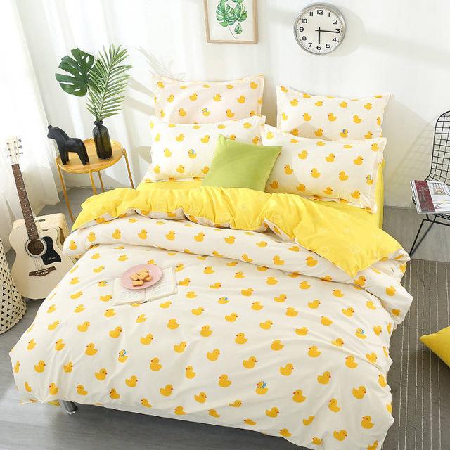 Christmas Decoration Deer Pattern Bed Cover Set Duvet Cover Adult Child Bed Sheet and Pillowcases Comforter Bedding Set 61010