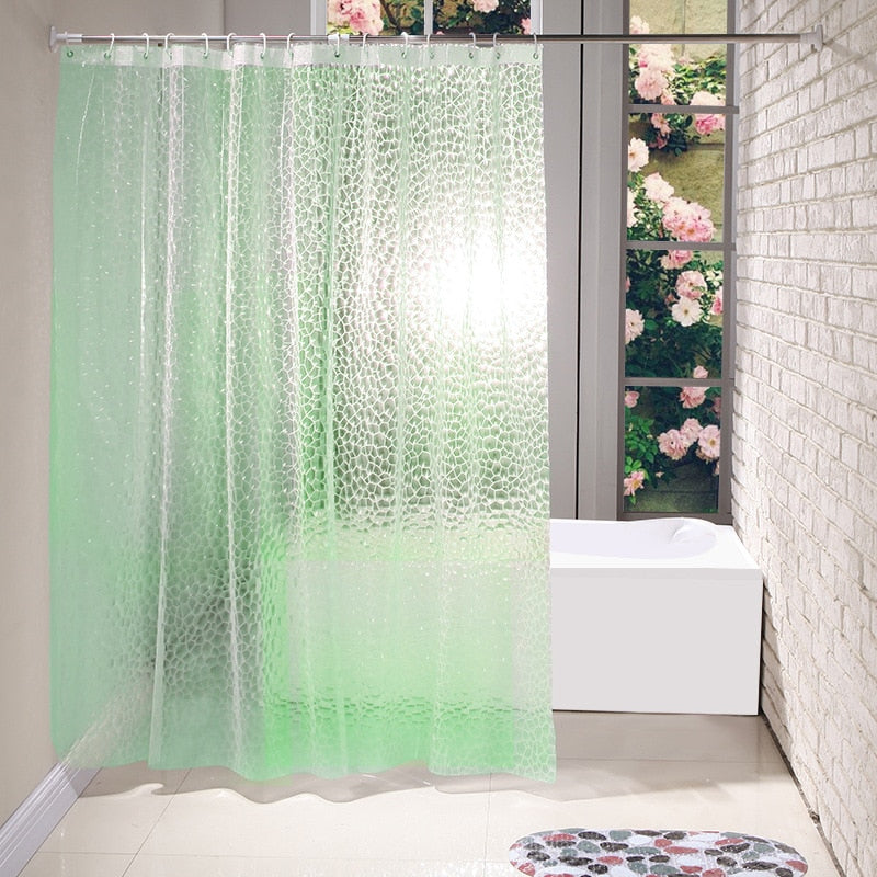 Waterproof 3D Shower Curtain With 12 Hooks Bathing Sheer For Home Decoration Bathroom Accessaries 180X180cm 180X200cm