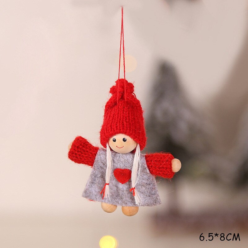 2023 New Year Gift Cute Christmas Angel Doll Xmas Tree Ornament Noel Deco Christmas Decoration for Home Natal Navidad 2022 Decor