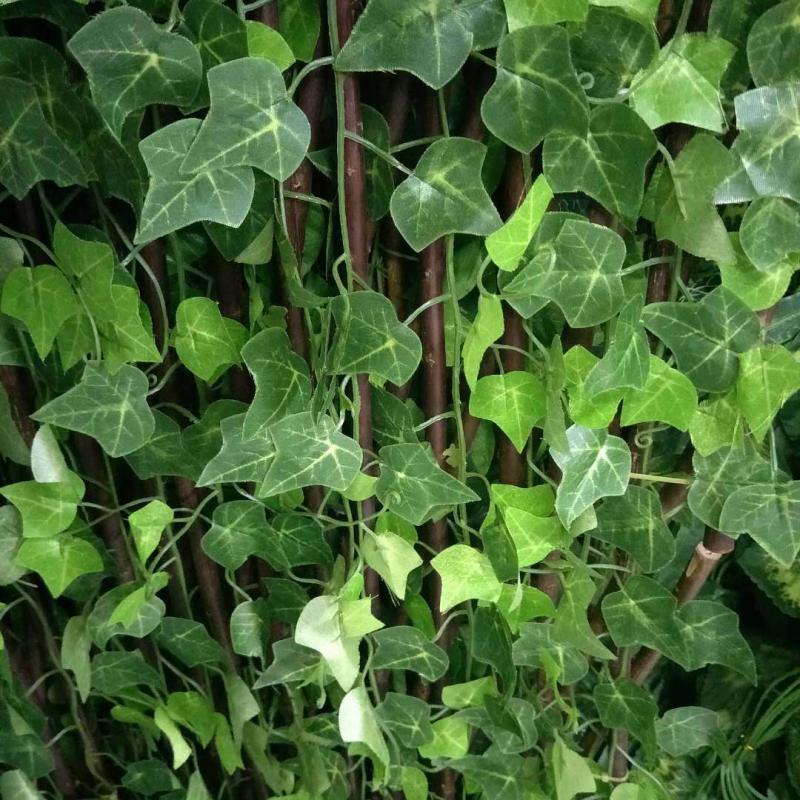 210CM Green Vine Silk Artificial Ivy Hanging Leaf Garland Plants Creeper Leaf Home Decor Wedding Bathroom Garden Decoration