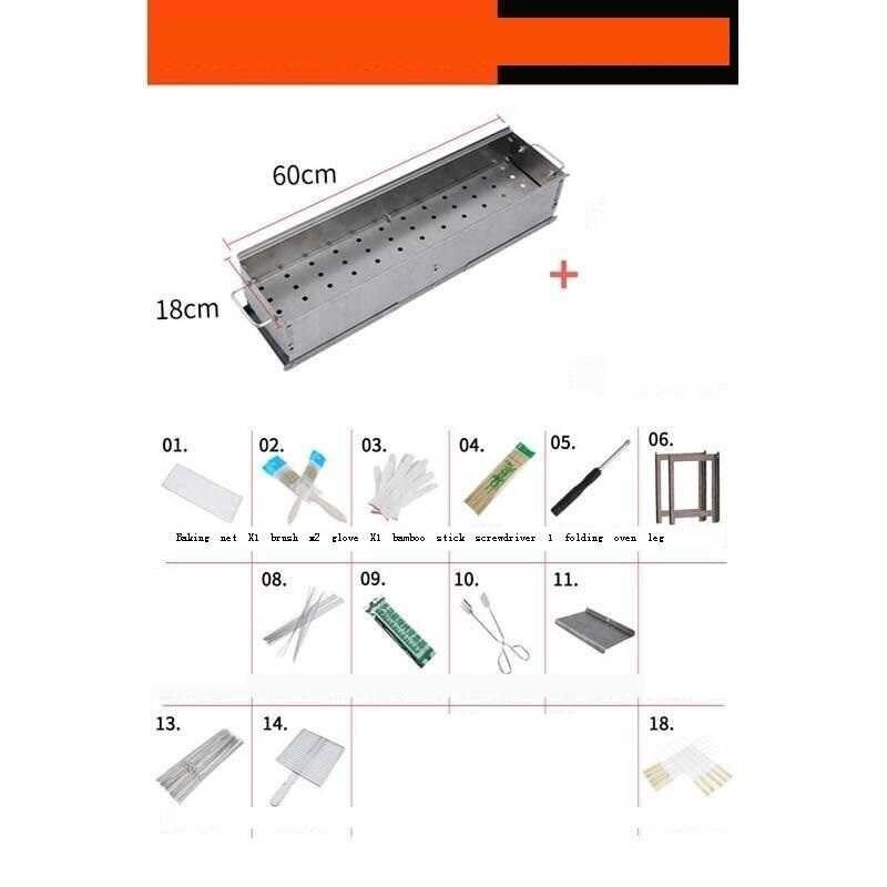 Smoker Griller Portatiles Mini Mangal Izgara Grille Gril barbacoa De Carbon Barbecue For Outdoor Parrilla Churrasco Bbq Grill