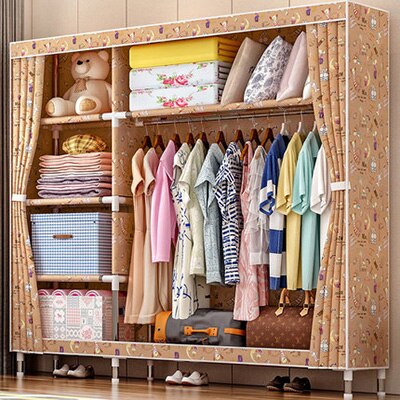 storage furniture When the quarter wardrobe DIY Non-woven fold Portable Storage Cabinet bedroom furniture wardrobe bedroom