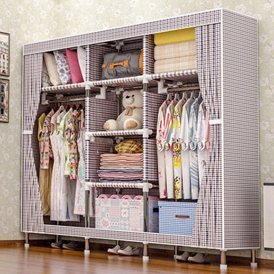 storage furniture When the quarter wardrobe DIY Non-woven fold Portable Storage Cabinet bedroom furniture wardrobe bedroom