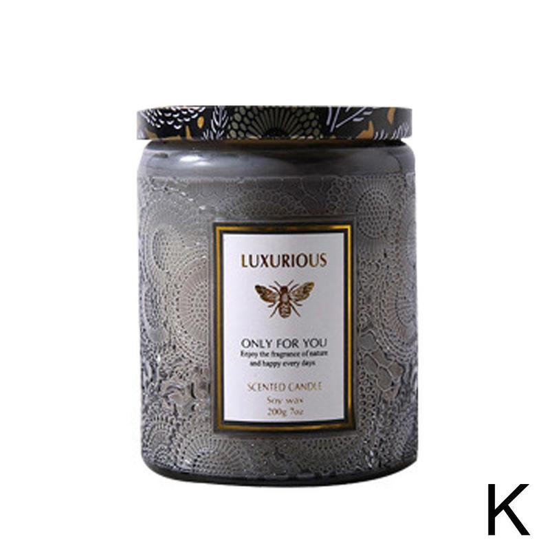 Golden Tin Box Aromatherapy Candles Crystal Salt Stonedried Salt Flower Smokeless Scented Wax Soy Decoration Warmer Candle D2p0