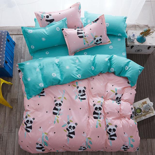 Christmas Decoration Deer Pattern Bed Cover Set Duvet Cover Adult Child Bed Sheet and Pillowcases Comforter Bedding Set 61010