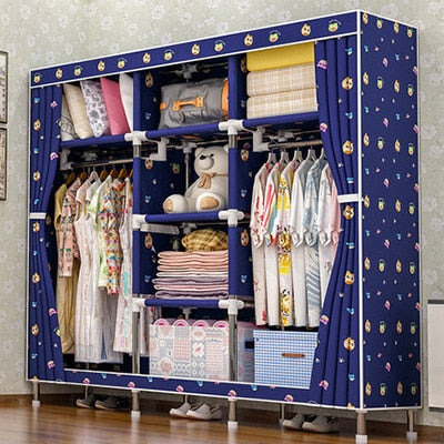 storage furniture When the quarter wardrobe DIY Non-woven fold Portable Storage Cabinet bedroom furniture wardrobe bedroom