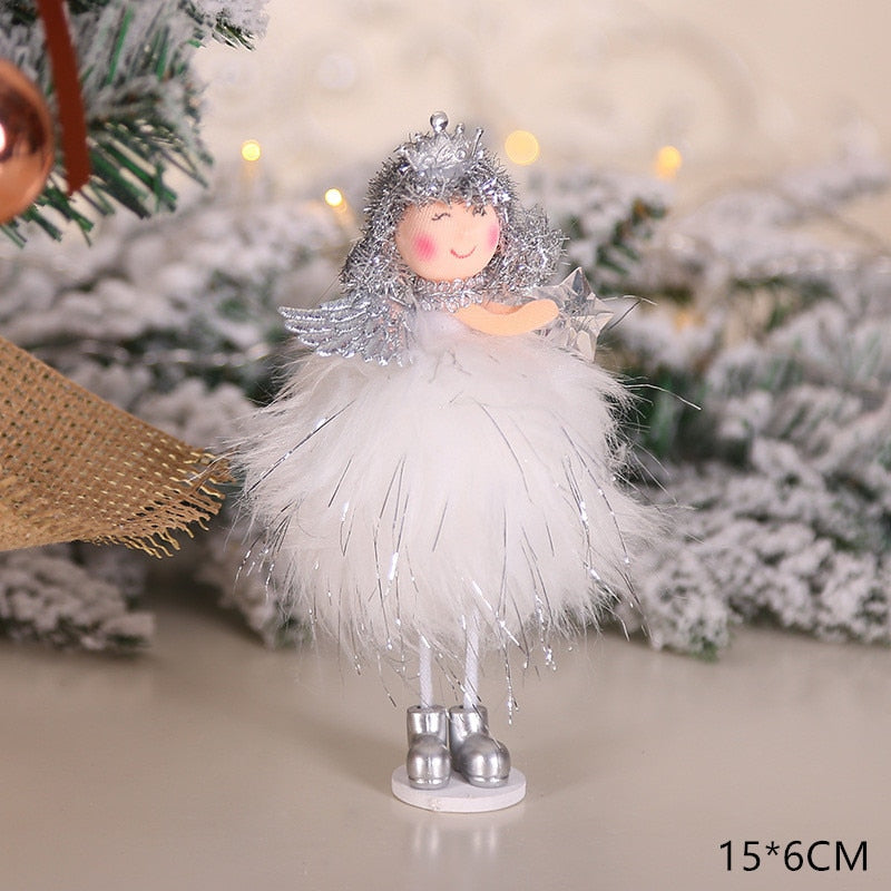 2023 New Year Gift Cute Christmas Angel Doll Xmas Tree Ornament Noel Deco Christmas Decoration for Home Natal Navidad 2022 Decor