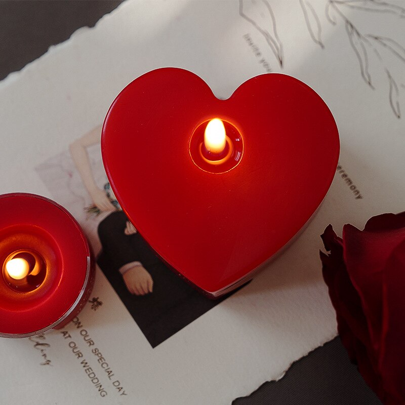 Love Heart Scented Candle Creative Home Decoration Romantic Proposal Birthday Souvenir