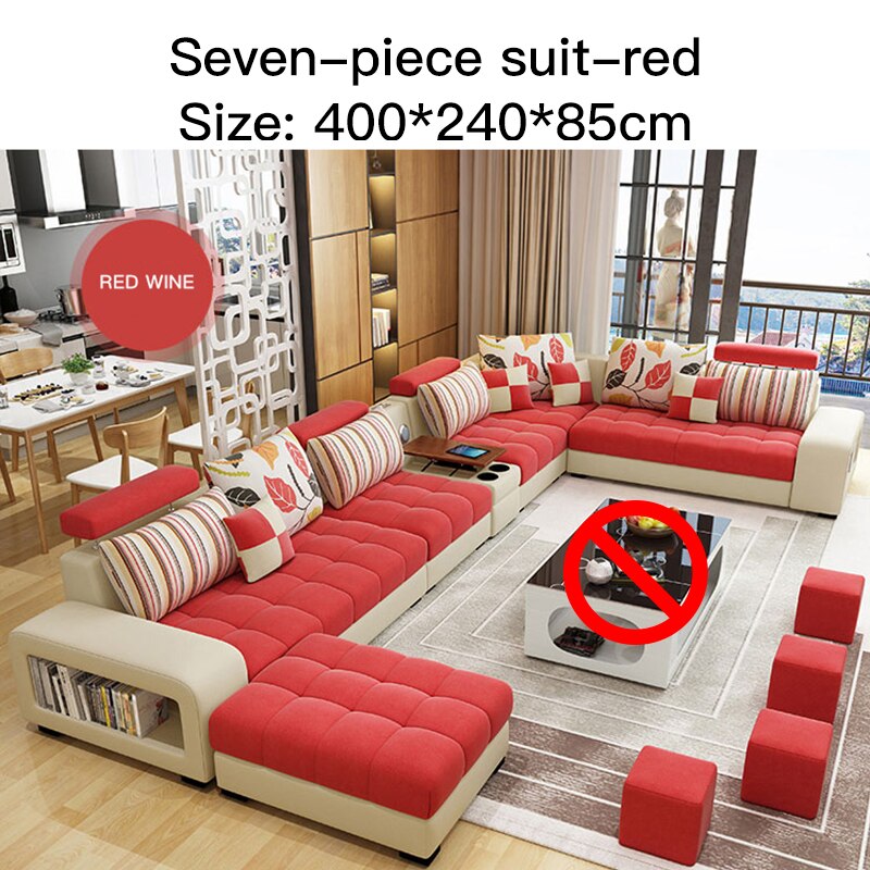 Nordic Modern Minimalist Long Chair Sofas Sectional Upholstered Fabric Sofa With Chaise Lounge 3 Seat Couch For Large Apartment