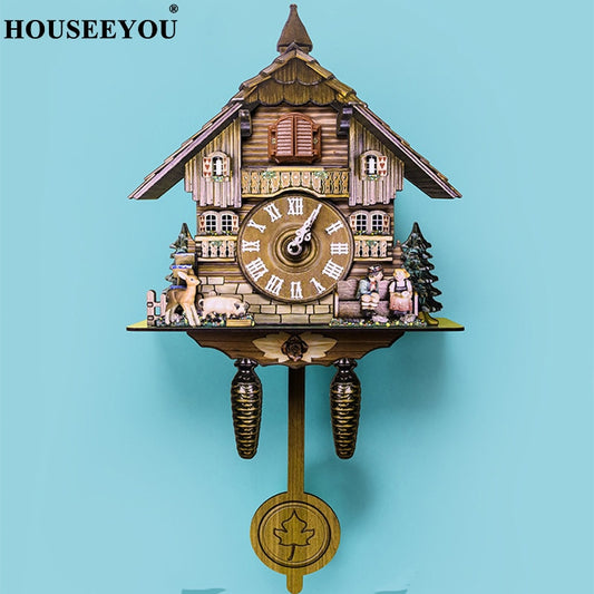 Cuckoo Clock Wall Room Home Bird Alarm Watch Modern Children Unicorn Decorations Accessory For People Presents