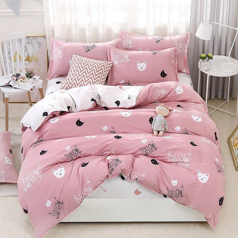 Christmas Decoration Deer Pattern Bed Cover Set Duvet Cover Adult Child Bed Sheet and Pillowcases Comforter Bedding Set 61010