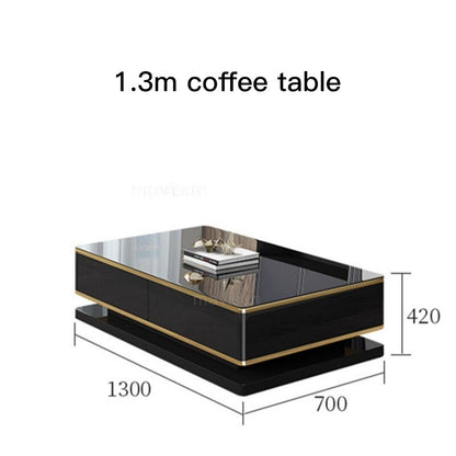 New Light Luxury Modern Coffee Table Tv Cabinet Apartment Living Room Rectangular Floor Cabinet Hong Kong Style Tv Furniture