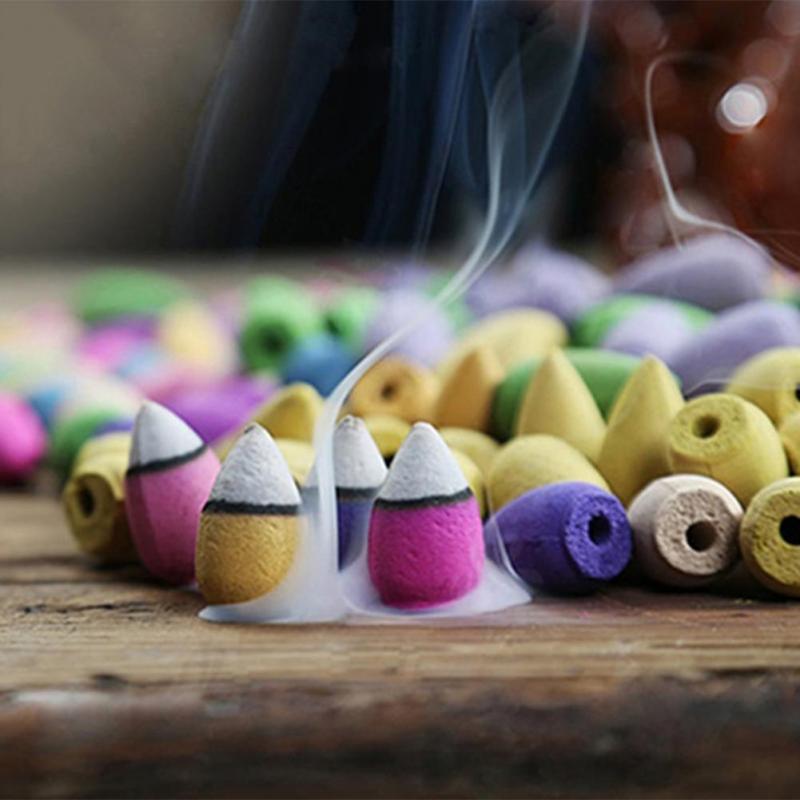 10 Pieces Wholesale Bulk Indian Lavender Jasmine Incense Cone Deodorant Lemon Sandalwood Peony House Fragrance Scented Bullet