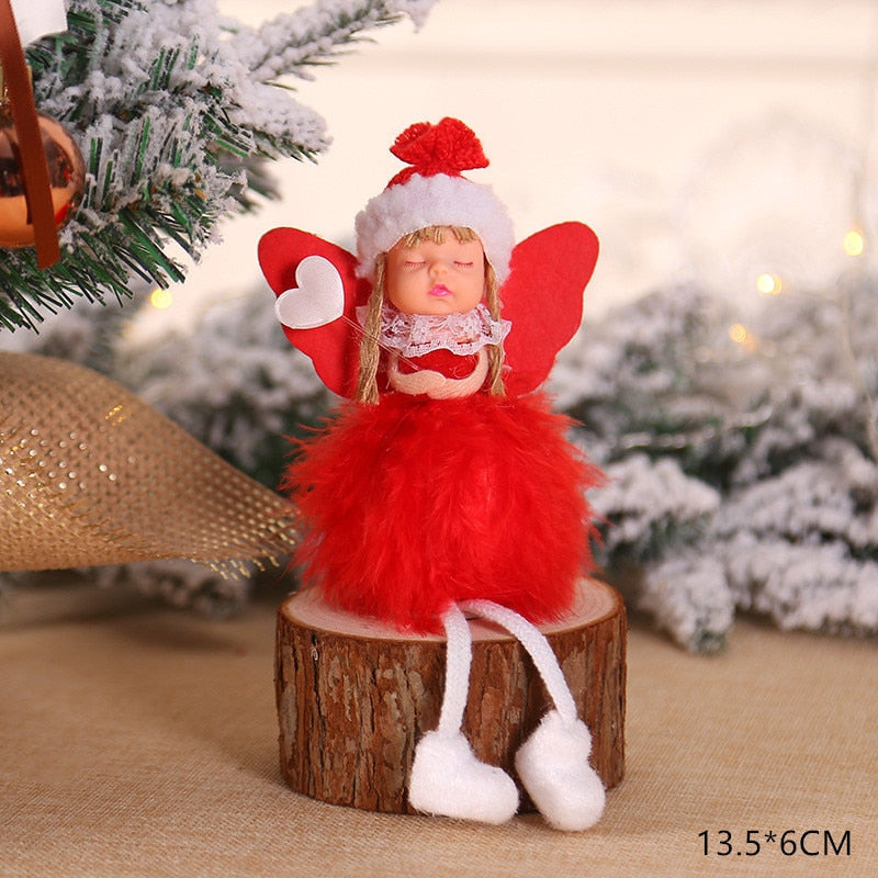 2023 New Year Gift Cute Christmas Angel Doll Xmas Tree Ornament Noel Deco Christmas Decoration for Home Natal Navidad 2022 Decor