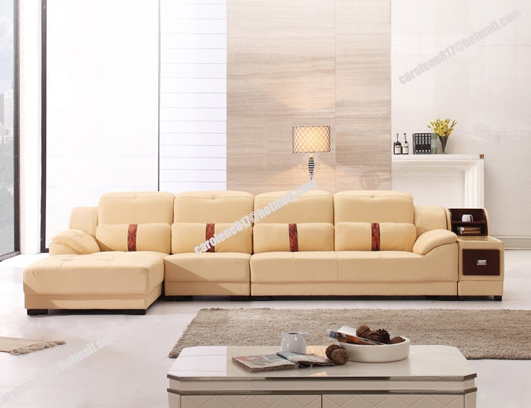 2014 new dubai furniture  sectional luxury and modern corner leather living room arab l shaped  sofa design and prices set