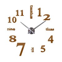 New sale wall clock clocks reloj de pared watch 3d diy Acrylic mirror Stickers Quartz Modern  Home Decoration free shipping