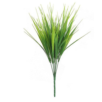 Artificial Outdoor Plants Fake Plastic Greenery Shrubs Wheat Grass Bushes Flowers Filler Outside Home Garden Office Decoration