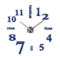 New sale wall clock clocks reloj de pared watch 3d diy Acrylic mirror Stickers Quartz Modern  Home Decoration free shipping