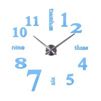 New sale wall clock clocks reloj de pared watch 3d diy Acrylic mirror Stickers Quartz Modern  Home Decoration free shipping