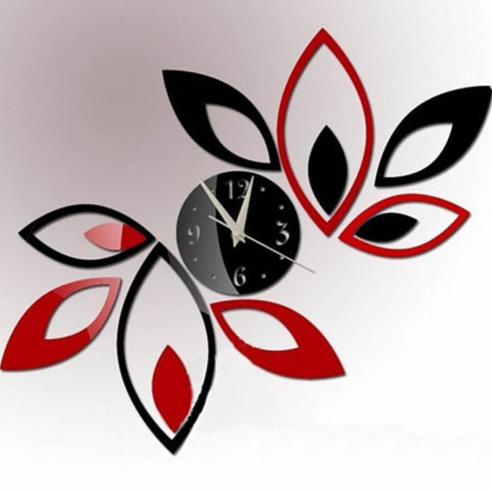 3D Clock Lotus DIY Art - Mel Patel