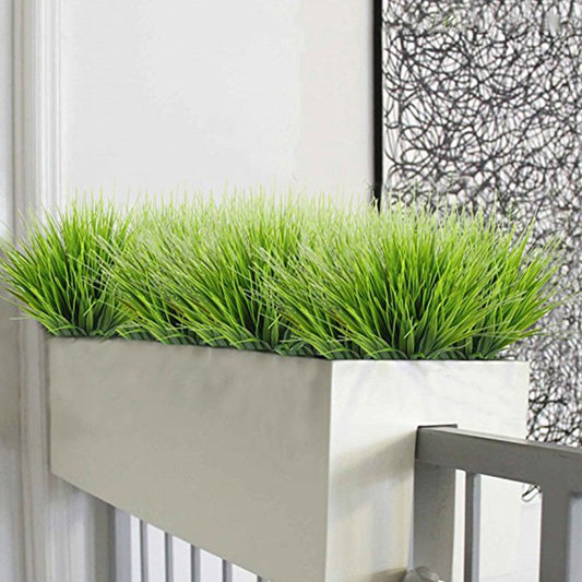 Artificial Outdoor Plants Fake Plastic Greenery Shrubs Wheat Grass Bushes Flowers Filler Outside Home Garden Office Decoration