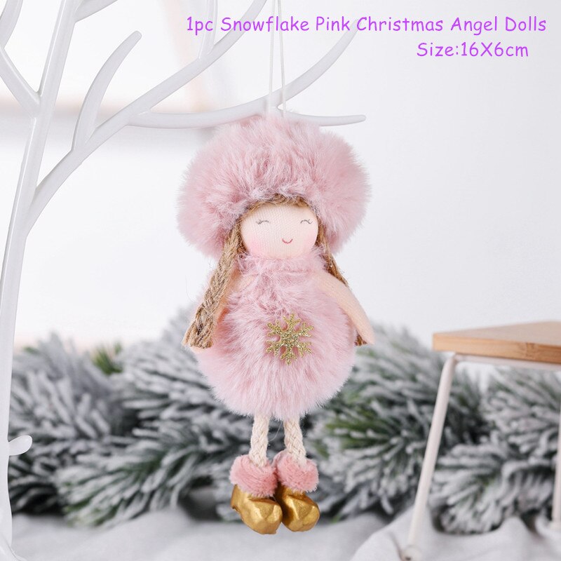 2023 New Year Gift Cute Christmas Angel Doll Xmas Tree Ornament Noel Deco Christmas Decoration for Home Natal Navidad 2022 Decor