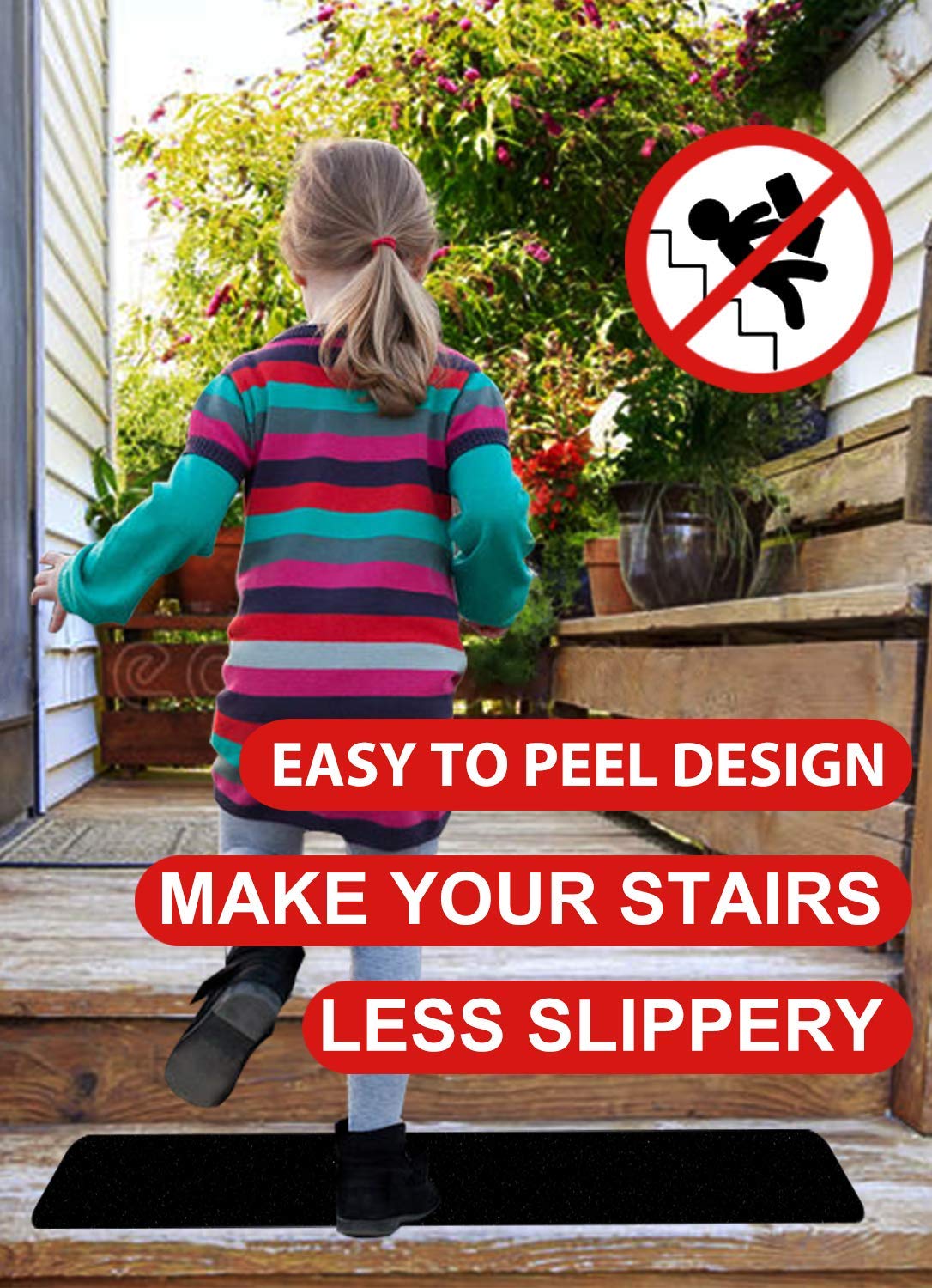 Black Anti Slip Traction Tape Outdoor Waterproof Grip Tape Use on Walkways, Stairs, Ramps and Decks