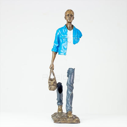 Famous Bruno Catalano Bronze Traveller Sculpture Modern Art Bronze Abstract Statue and Sculpture For Home Decor Ornaments