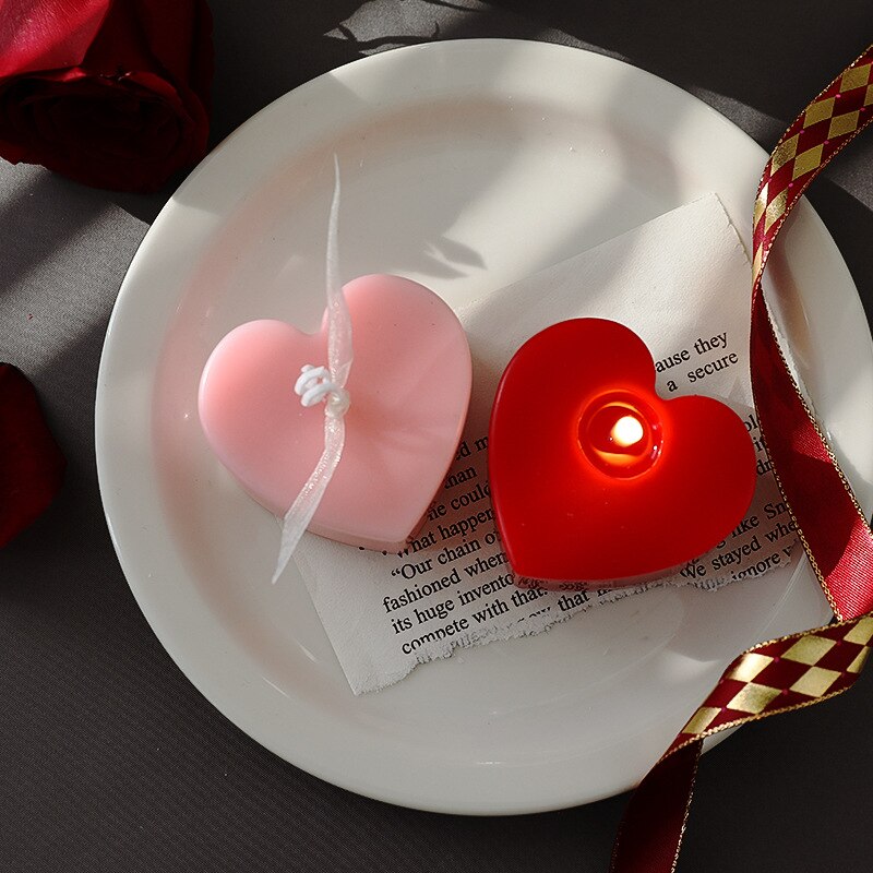 Love Heart Scented Candle Creative Home Decoration Romantic Proposal Birthday Souvenir