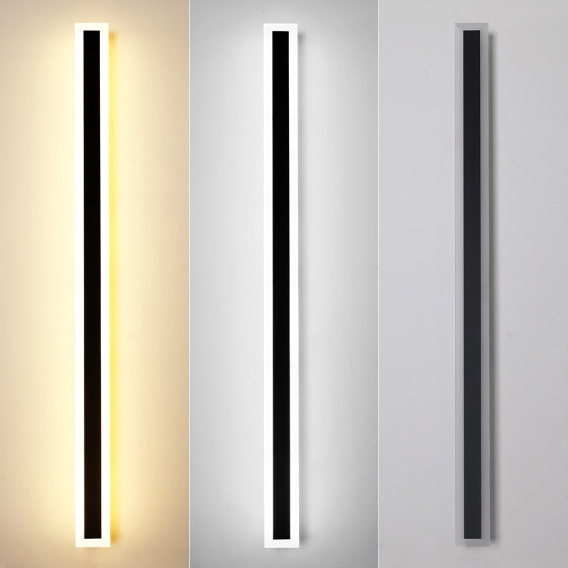 Wall lamp line minimalist  light long strip  outdoor waterproof garden decoration villa background wall garden light