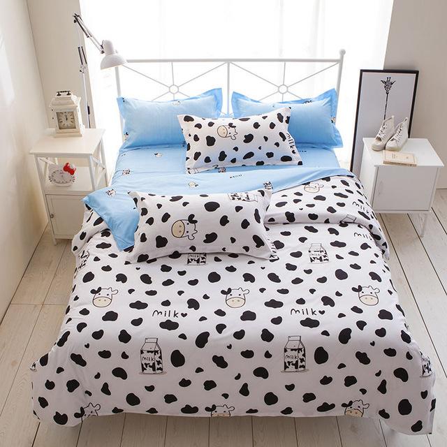 Christmas Decoration Deer Pattern Bed Cover Set Duvet Cover Adult Child Bed Sheet and Pillowcases Comforter Bedding Set 61010