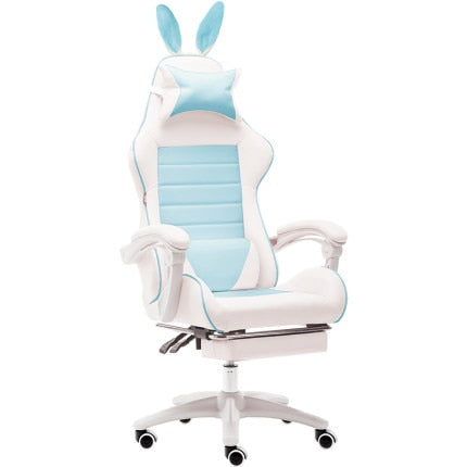 Office Chair WCG Computer Gaming Chair Reclining Armchair with Footrest Internet Cafe Gamer Chair Office Furniture Pink Chair