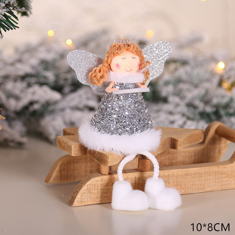 2023 New Year Gift Cute Christmas Angel Doll Xmas Tree Ornament Noel Deco Christmas Decoration for Home Natal Navidad 2022 Decor