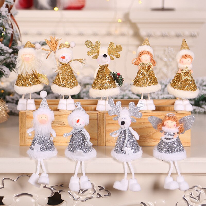 2023 New Year Gift Cute Christmas Angel Doll Xmas Tree Ornament Noel Deco Christmas Decoration for Home Natal Navidad 2022 Decor