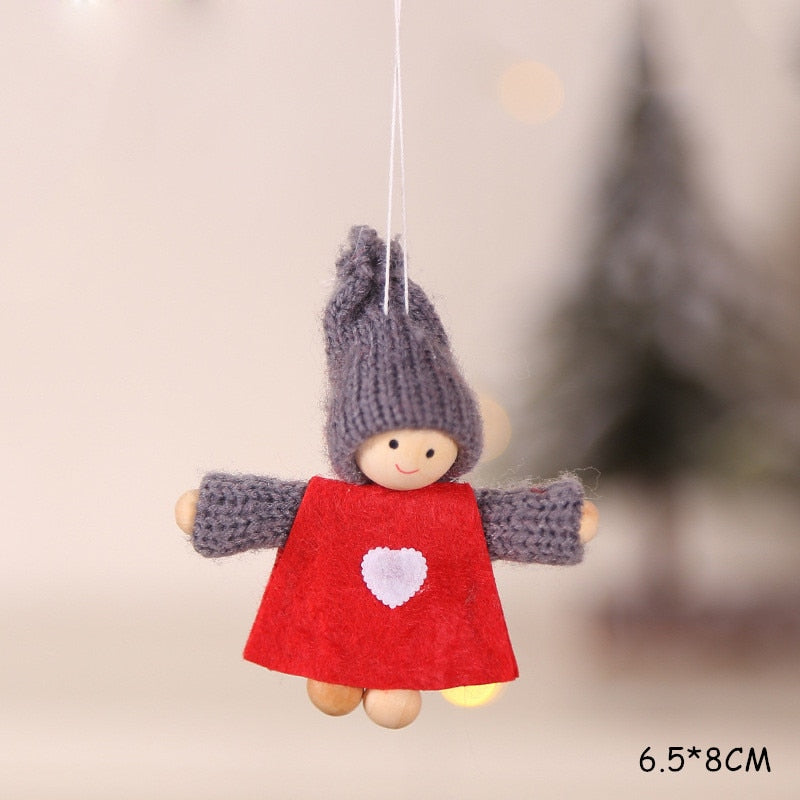 2023 New Year Gift Cute Christmas Angel Doll Xmas Tree Ornament Noel Deco Christmas Decoration for Home Natal Navidad 2022 Decor