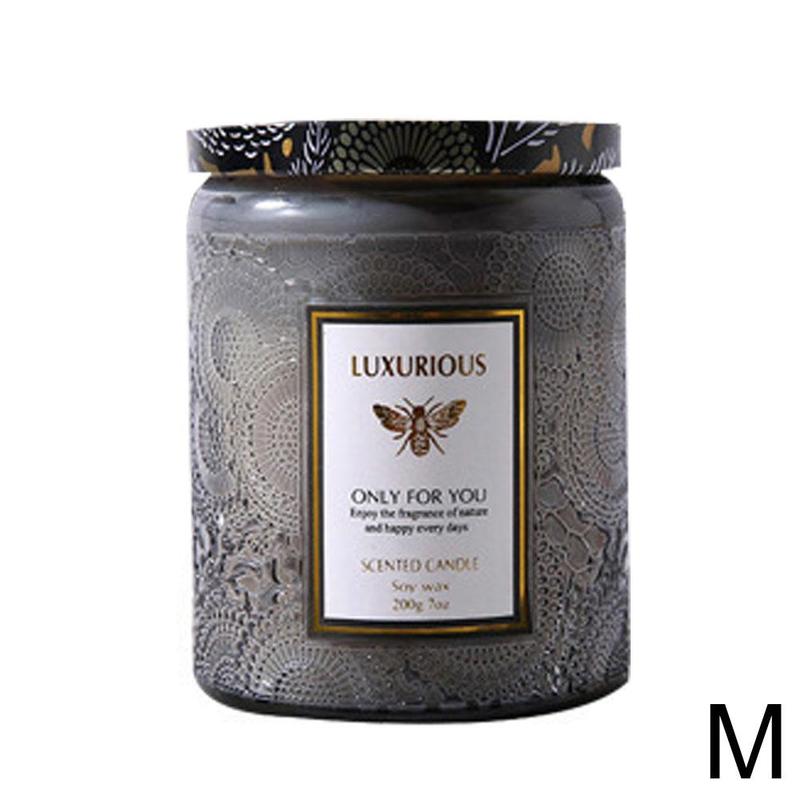 Golden Tin Box Aromatherapy Candles Crystal Salt Stonedried Salt Flower Smokeless Scented Wax Soy Decoration Warmer Candle D2p0