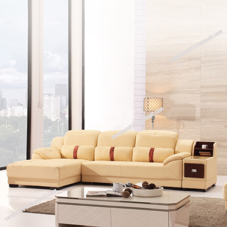 2014 new dubai furniture  sectional luxury and modern corner leather living room arab l shaped  sofa design and prices set