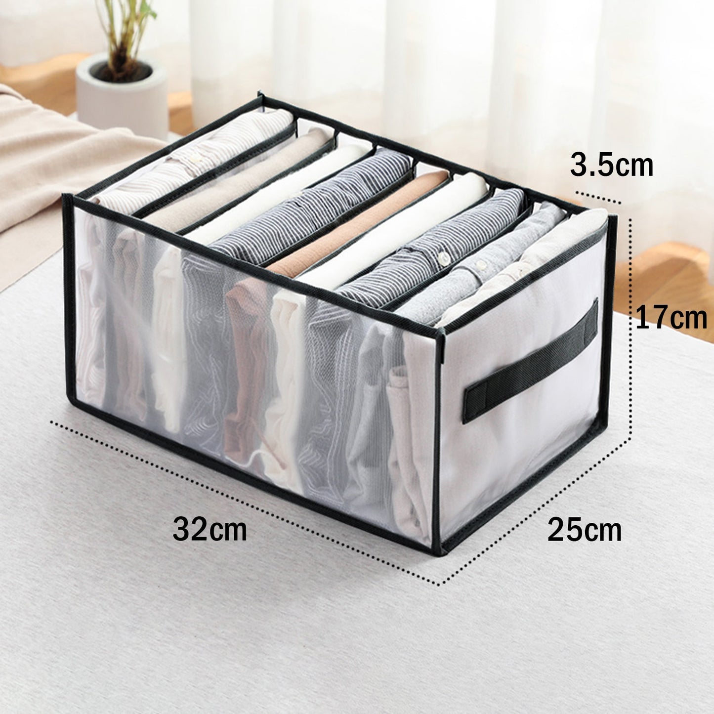 Closet Organizer For Underwear Socks Home Cabinet Divider Storage Box Storage Organizer for clothes Foldable Drawer Organizer