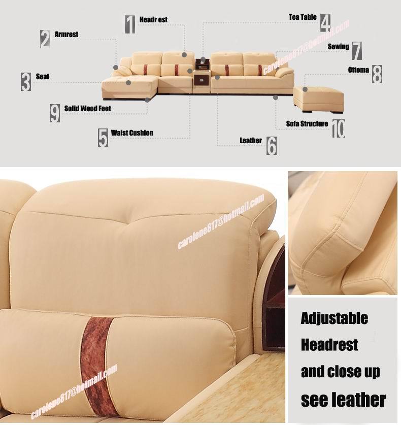 2014 new dubai furniture  sectional luxury and modern corner leather living room arab l shaped  sofa design and prices set